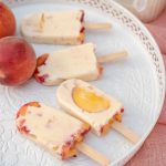 Naminiai ledai su persikais. be cukraus