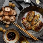 azietiški balandeliai su grybaios